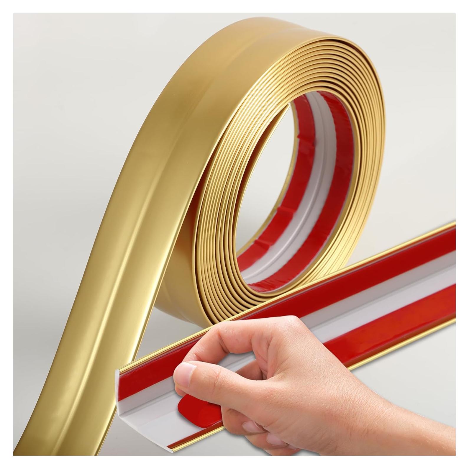 Protectores de Esquinas Coengwui Oro Mate 5m x 2cm PVC