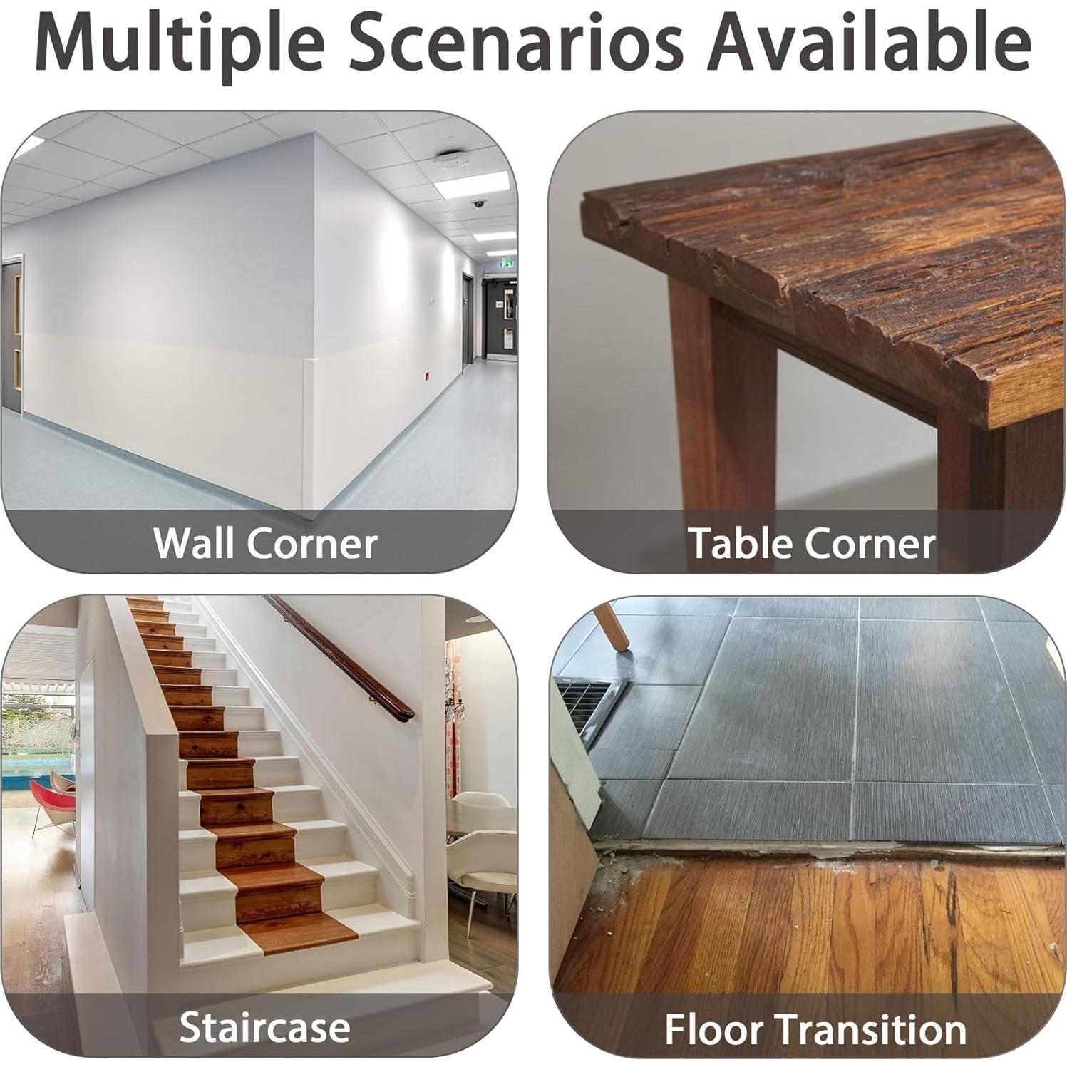 Protectores de Esquinas Coengwui Oro Mate 5m x 2cm PVC