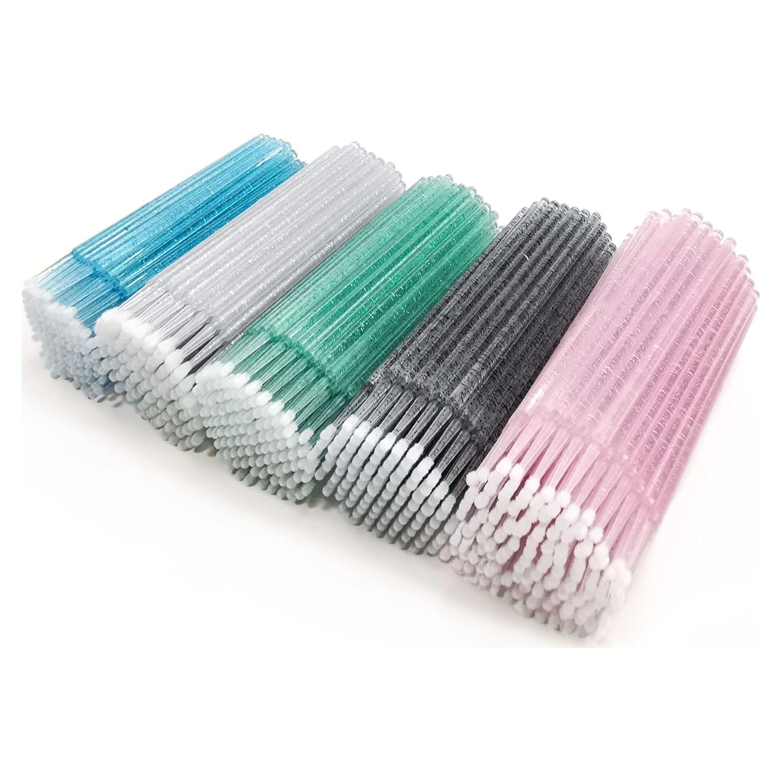 500 Pcs Cepillos Micro Aplicadores ZYIGYI 5 Colores