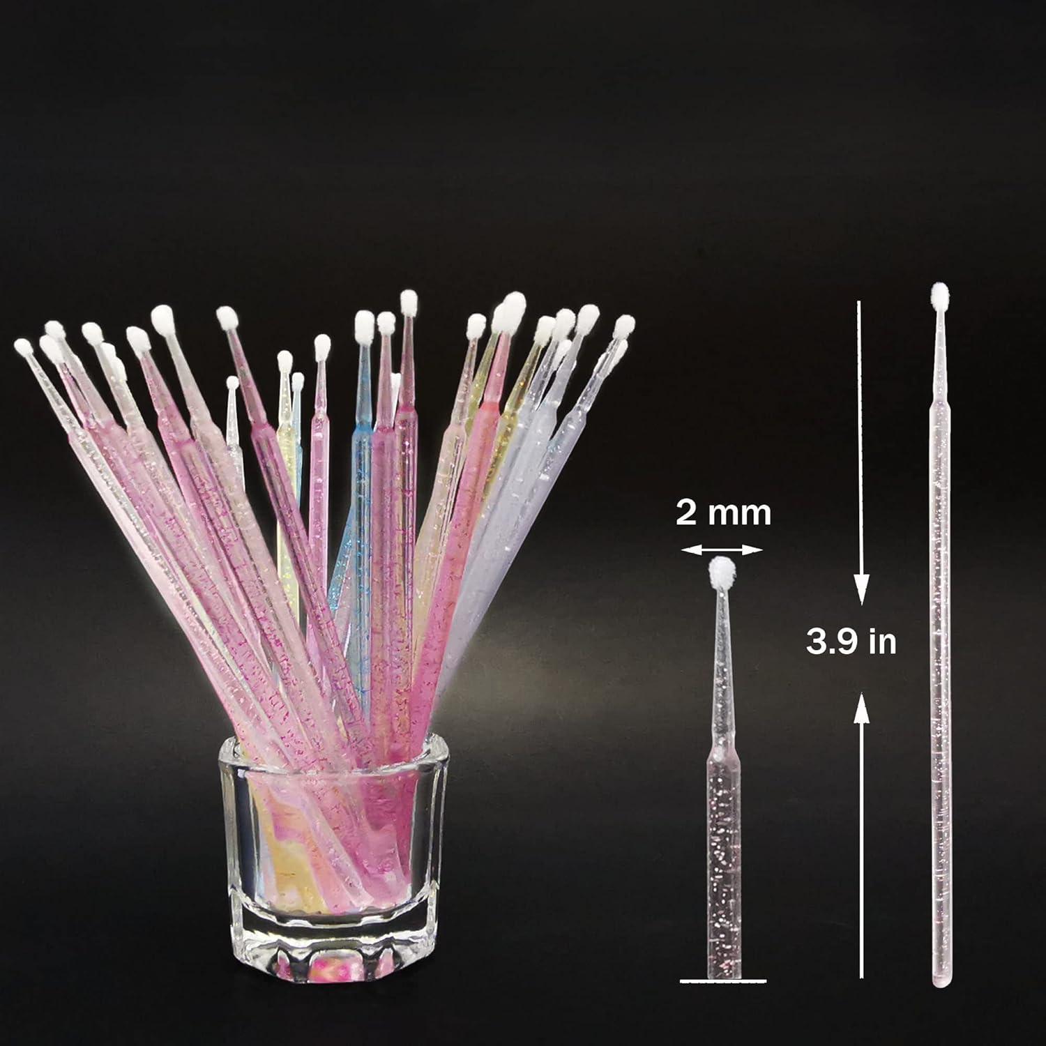 500 Pcs Cepillos Micro Aplicadores ZYIGYI 5 Colores