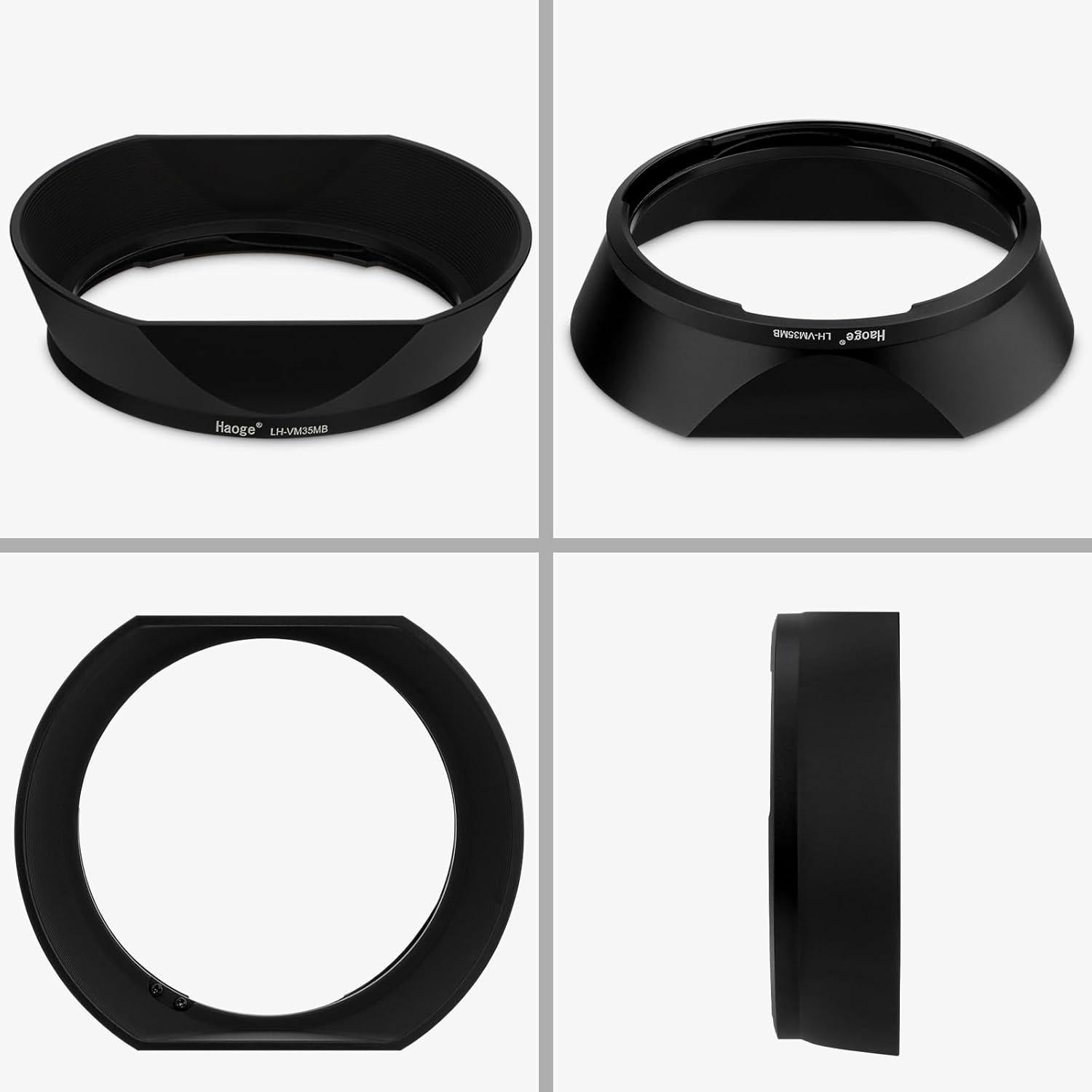 Capucha de Lente Cuadrada Haoge LH-VM35MB para Voigtlander 35mm 40mm 50mm