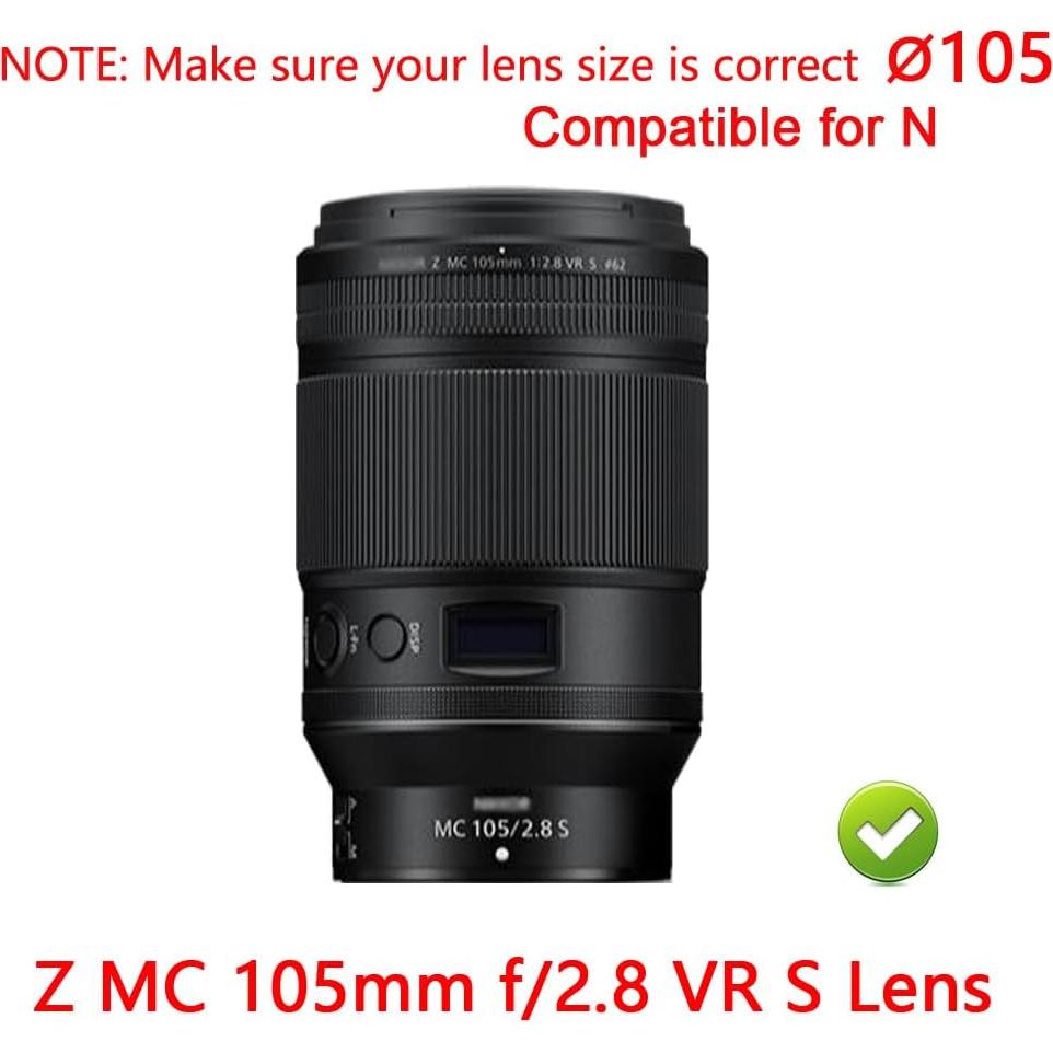 Tapa de lente 105mm ADQQUI para Nikkor Z MC 105mm f/2.8