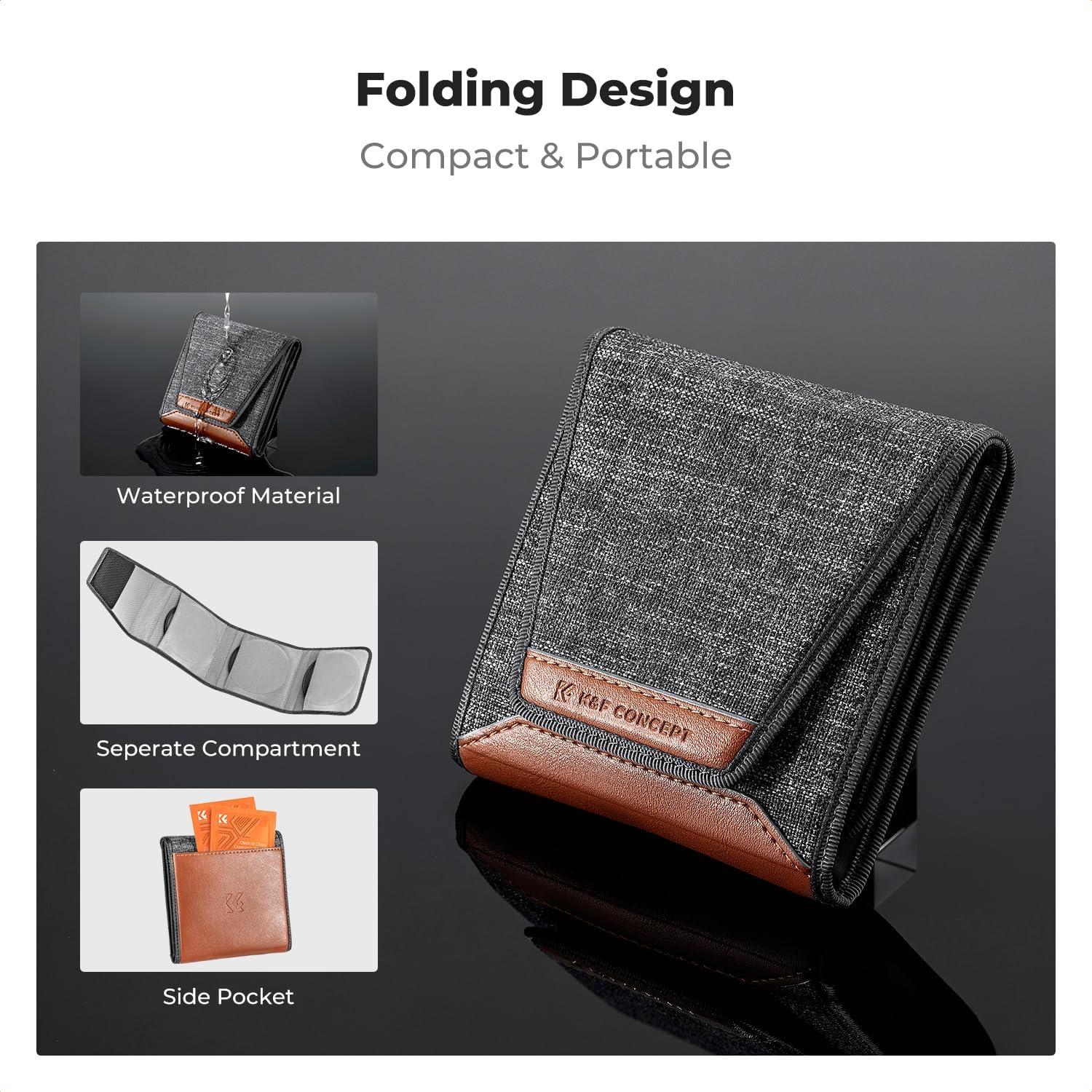 Kit de Filtros de Lente K&F Concept 37mm UV CPL ND4 3 Piezas