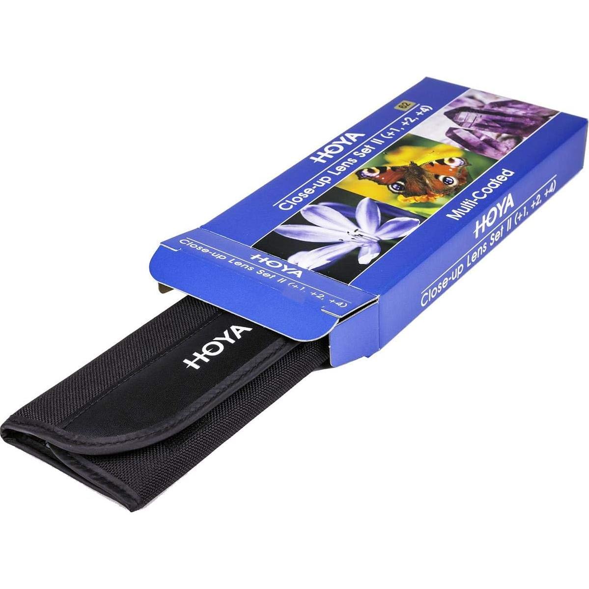 Filtro de lente de acercamiento Hoya 46 mm Set II +1 +2 +4