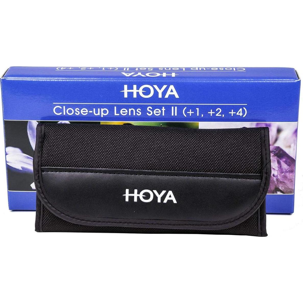 Filtro de lente de acercamiento Hoya 46 mm Set II +1 +2 +4