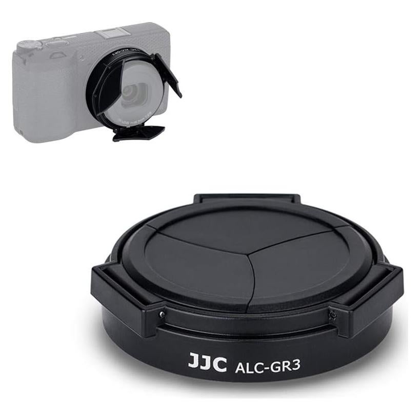 JJC Auto Open and Close Lens Cap Cover for Ricoh GR III GR III HDF GR3 GR3 HDF Digital Camera, Dustproof and Anti-Scratch Lens Protector No Need to Remove