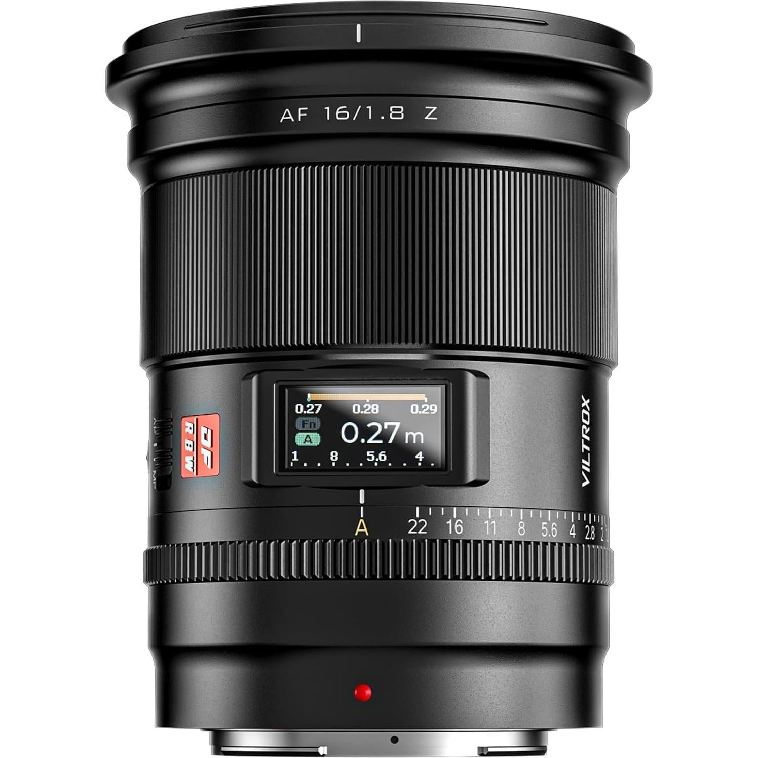 Lente VILTROX AF 16mm F1.8 para Nikon Z-Mount - Gran Angular