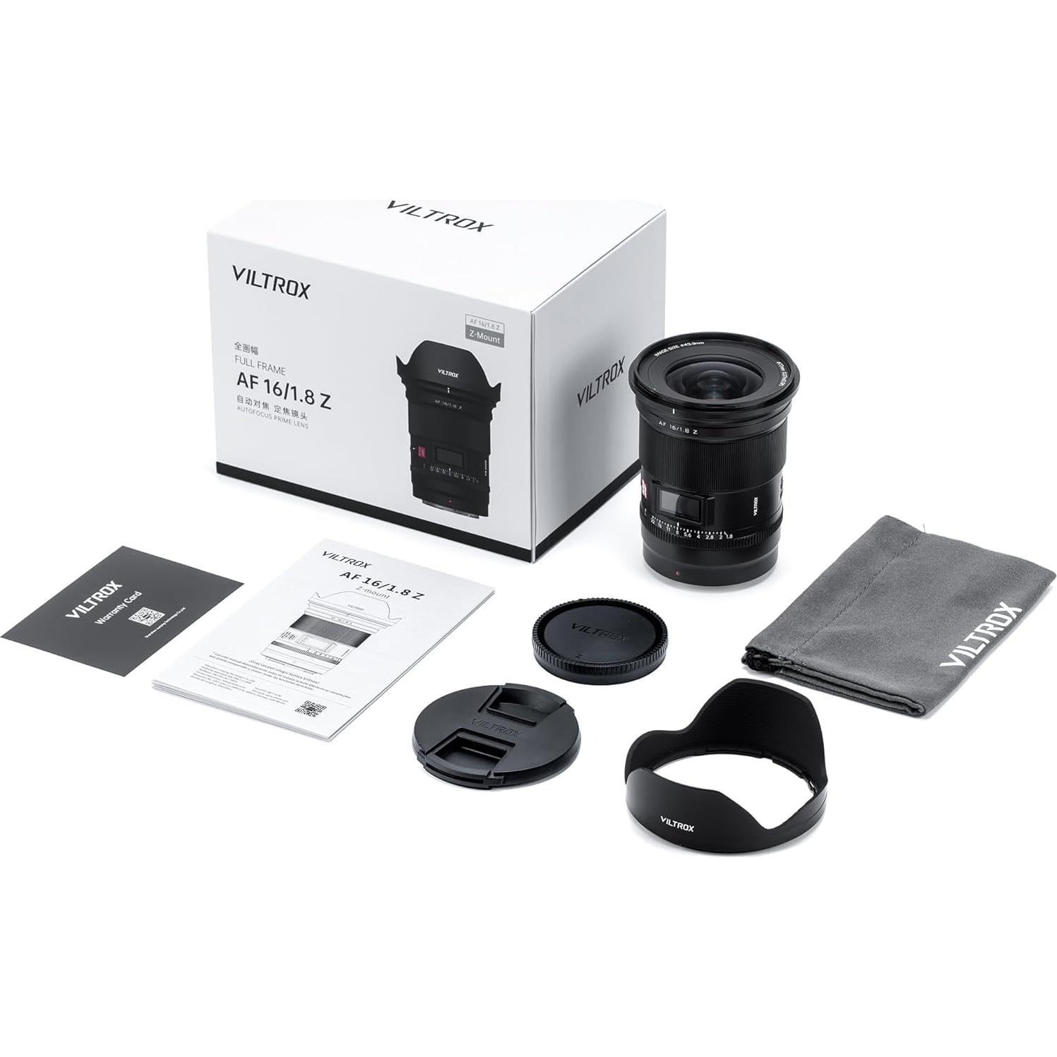 Lente VILTROX AF 16mm F1.8 para Nikon Z-Mount - Gran Angular