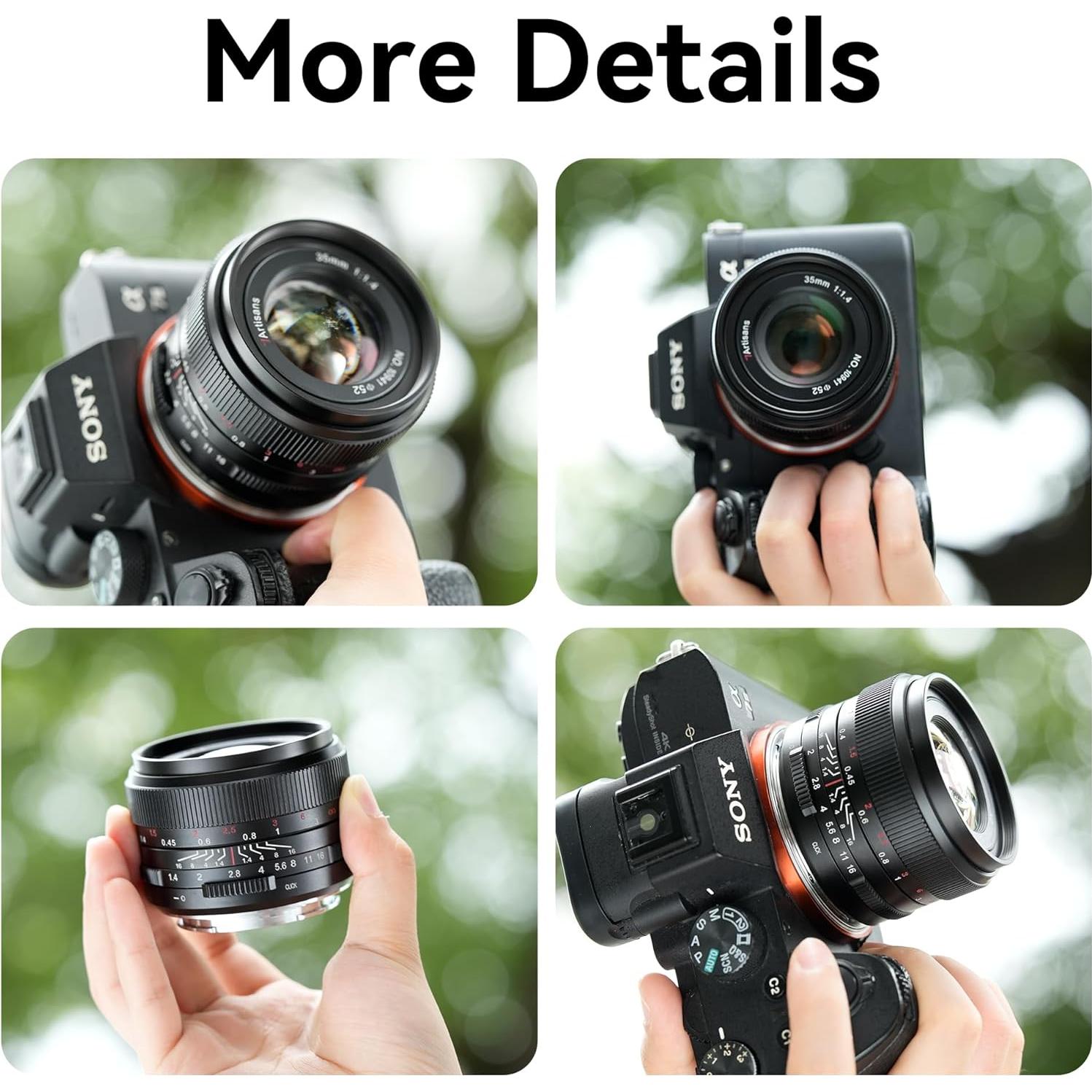 Lente Prime 35mm F1.4 7artisans Mark II Montura L Negro