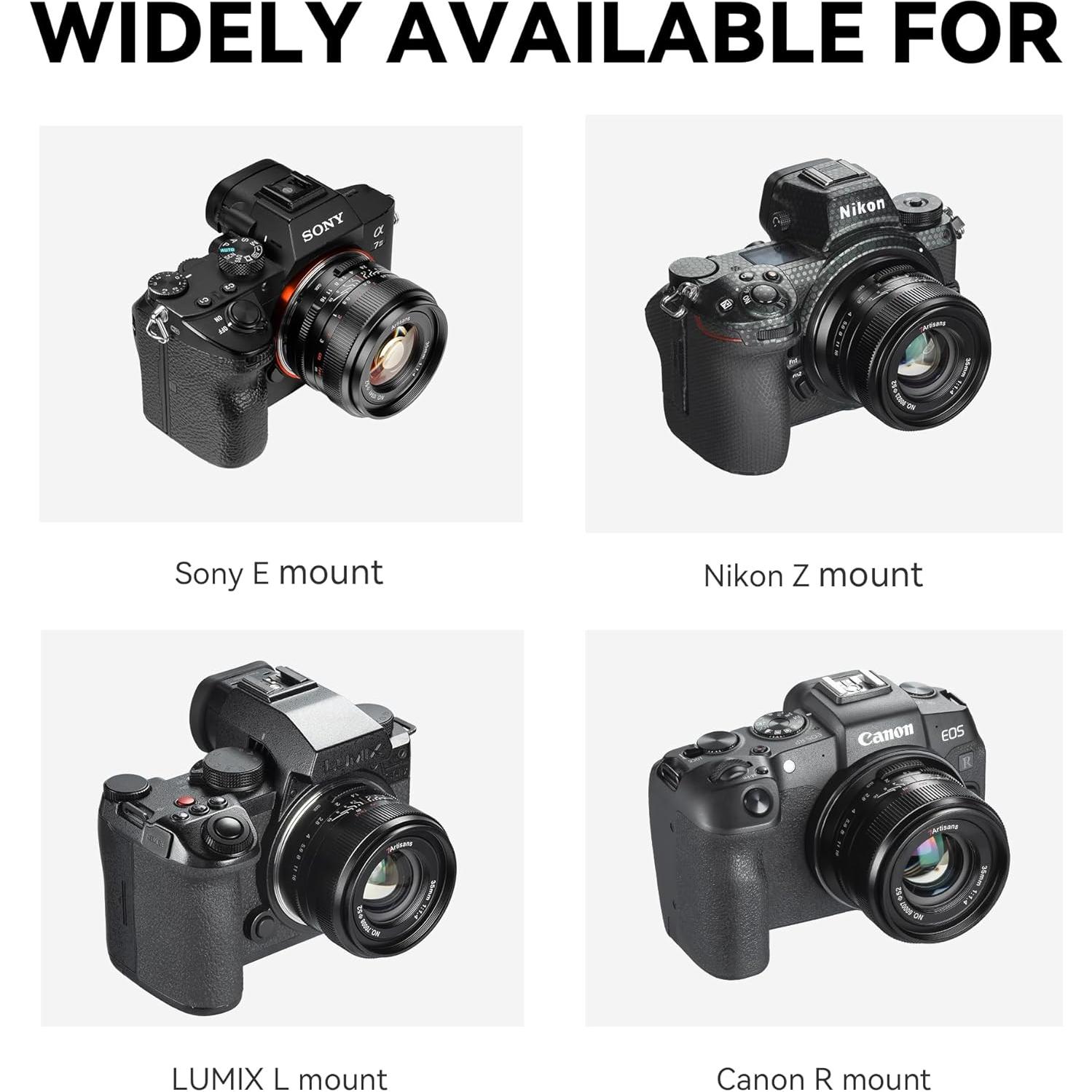 Lente Prime 35mm F1.4 7artisans Mark II Montura L Negro