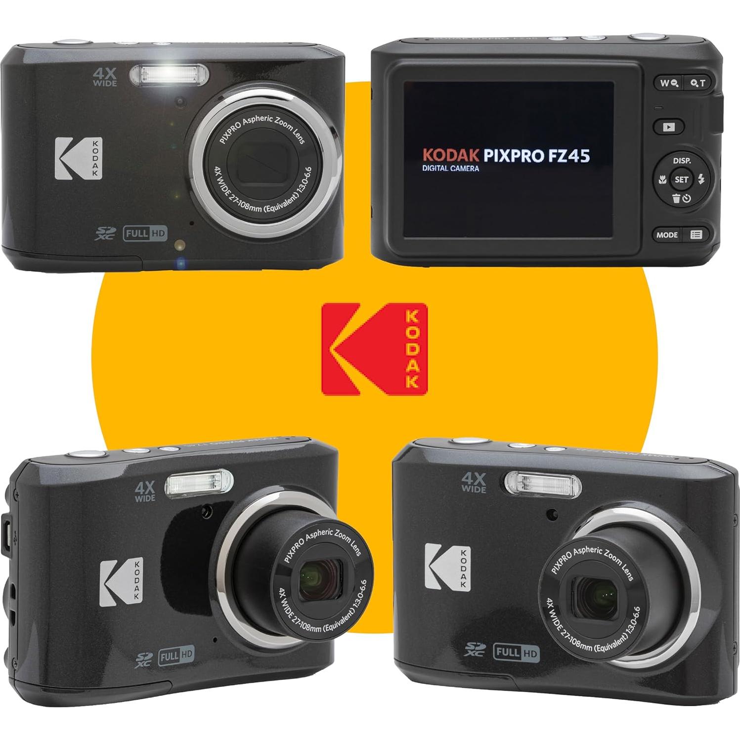 Cámara Digital KODAK PIXPRO FZ45 16MP Zoom 4X Gran Angular 27mm