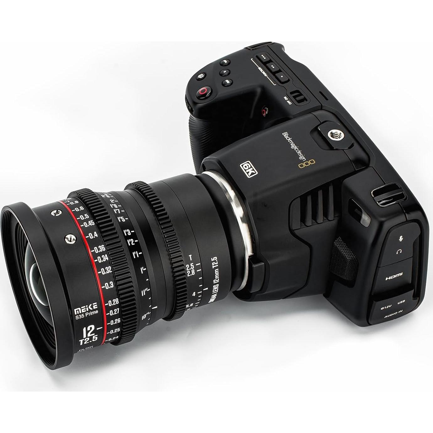 Lente Cine MEKE 12mm T2.5 S35 Montura EF para Cámaras