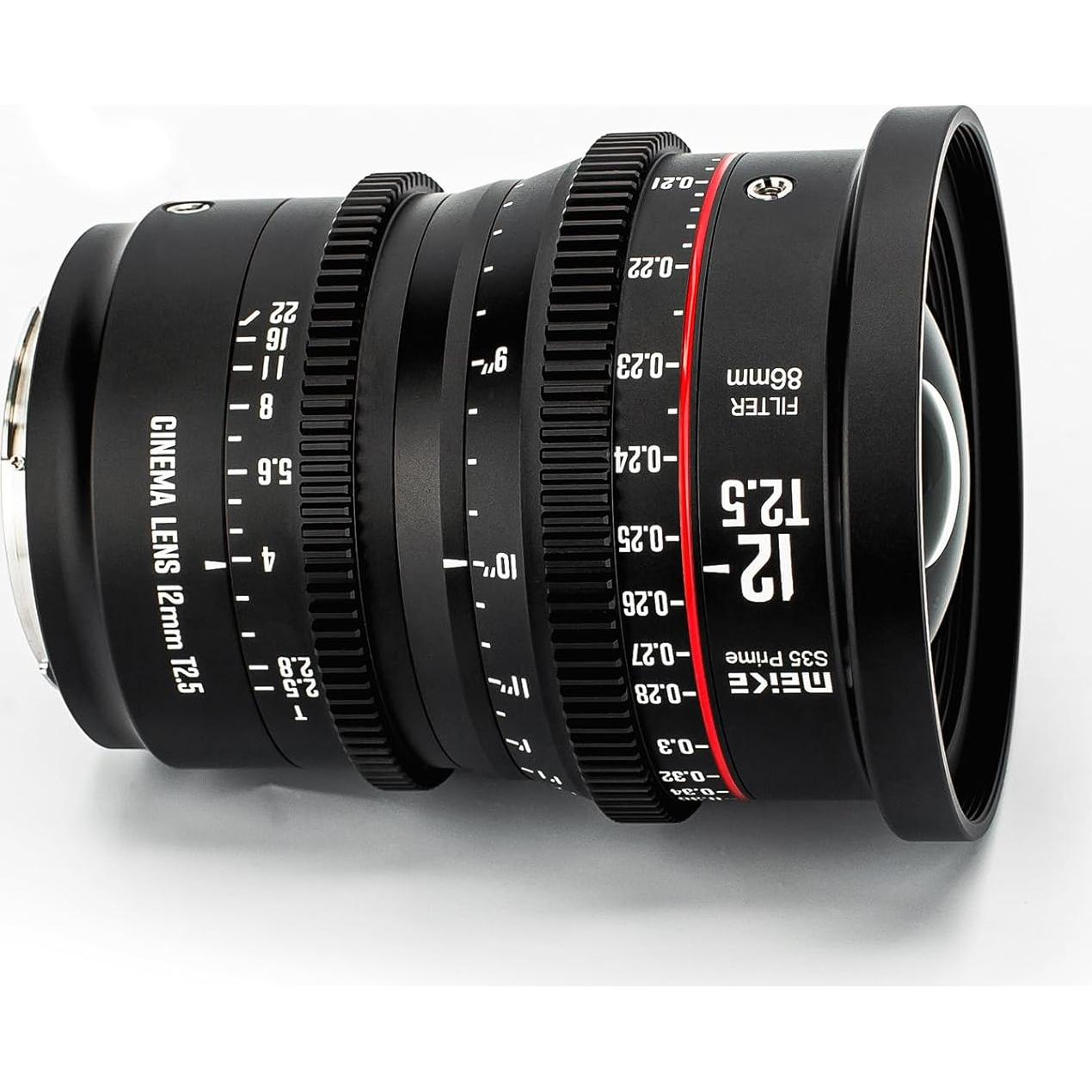 Lente Cine MEKE 12mm T2.5 S35 Montura EF para Cámaras