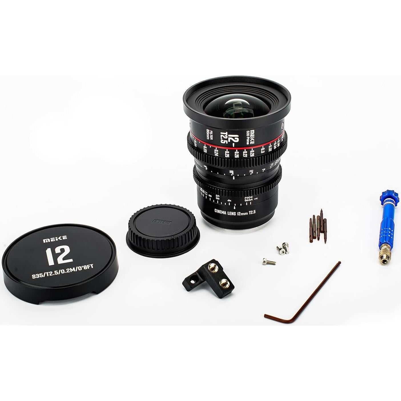 Lente Cine MEKE 12mm T2.5 S35 Montura EF para Cámaras