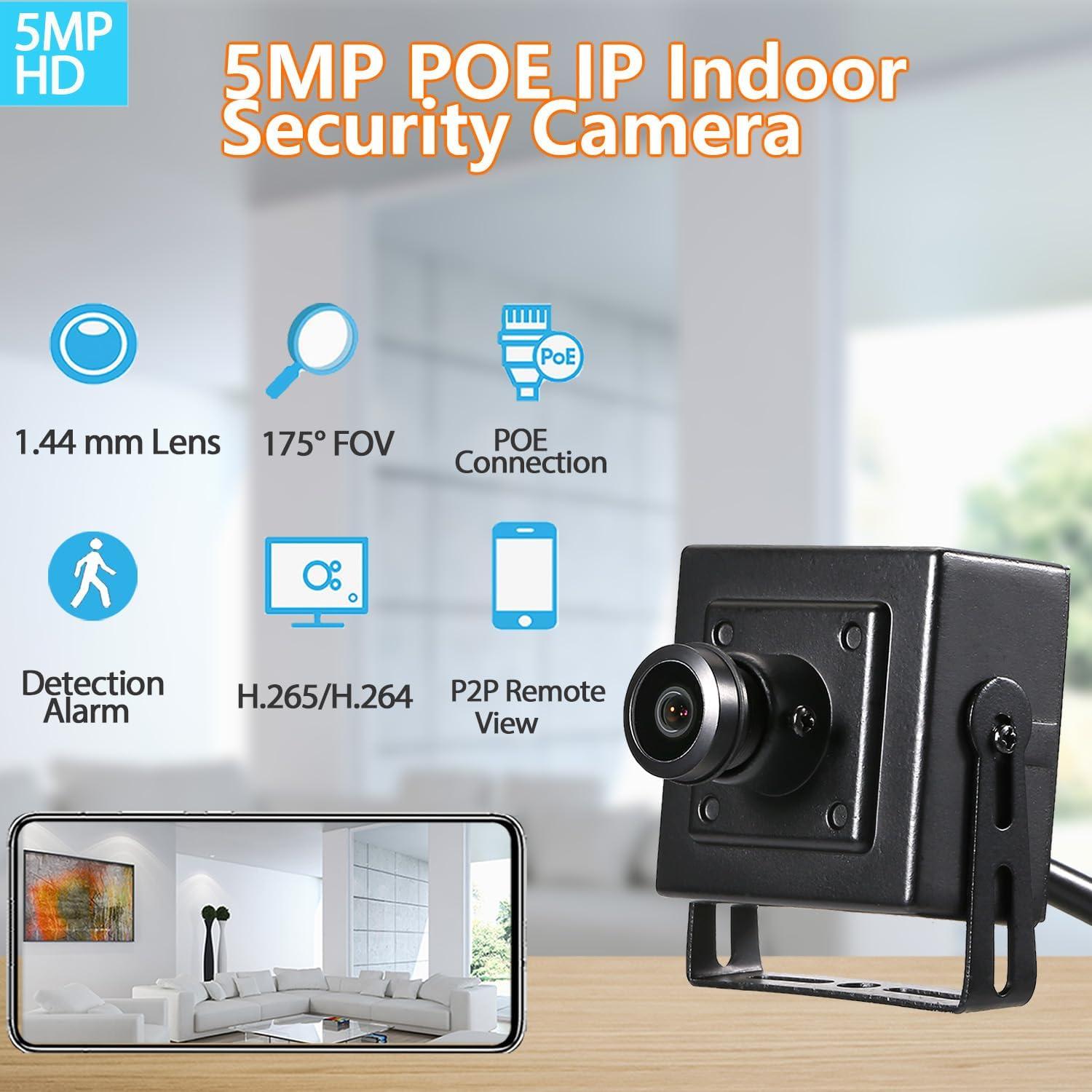 Cámara de Seguridad IP Mini 5MP REVODATA I706-4-P-HS POE