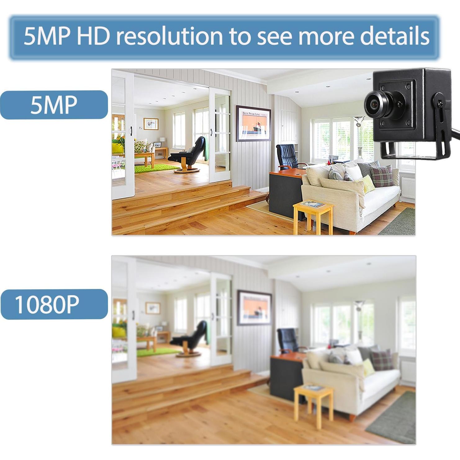 Cámara de Seguridad IP Mini 5MP REVODATA I706-4-P-HS POE