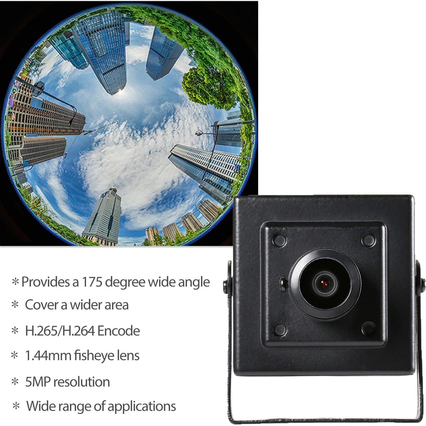 Cámara de Seguridad IP Mini 5MP REVODATA I706-4-P-HS POE