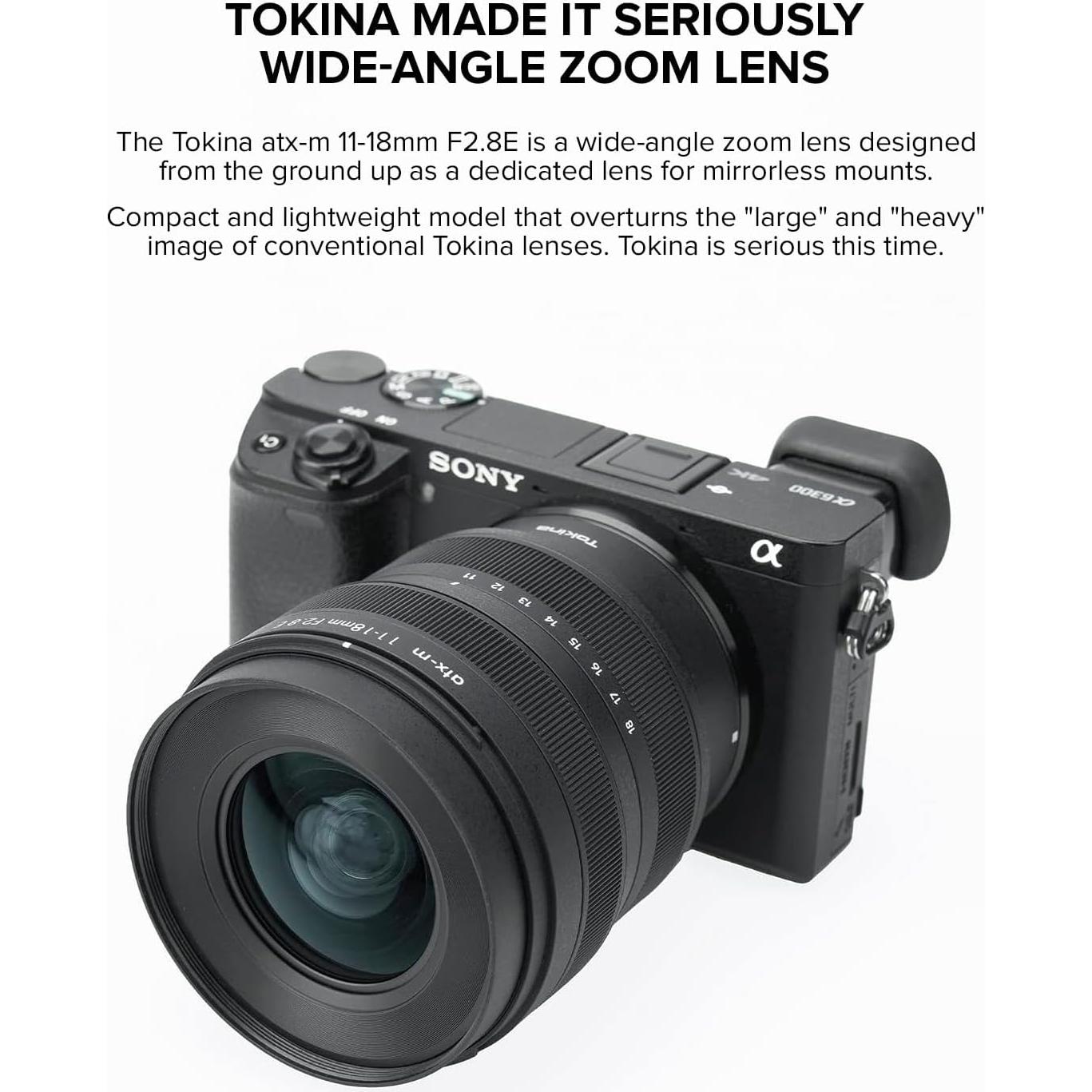 Lente Tokina ATX-m 11-18mm f/2.8 para Cámaras Sony E