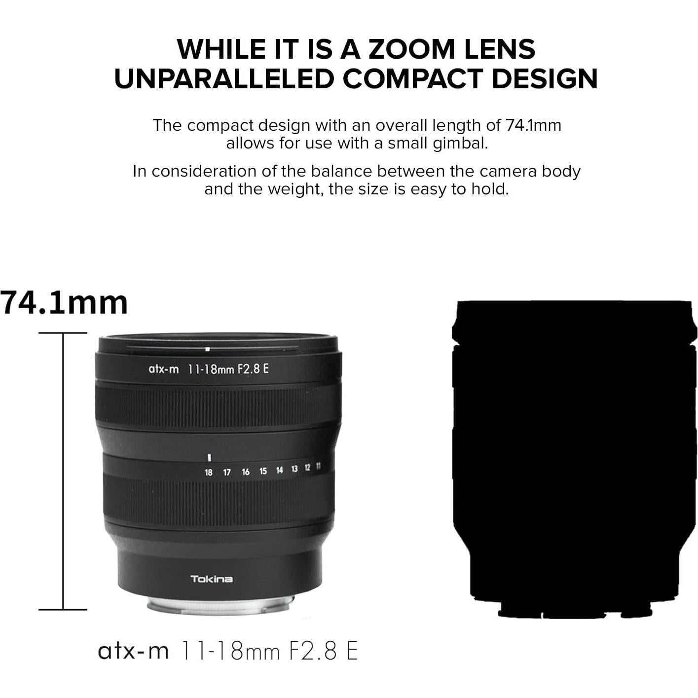 Lente Tokina ATX-m 11-18mm f/2.8 para Cámaras Sony E