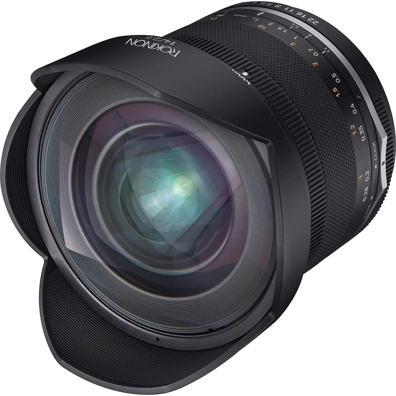 Lente Rokinon 14mm f/2.8 Serie II para Canon EF-M