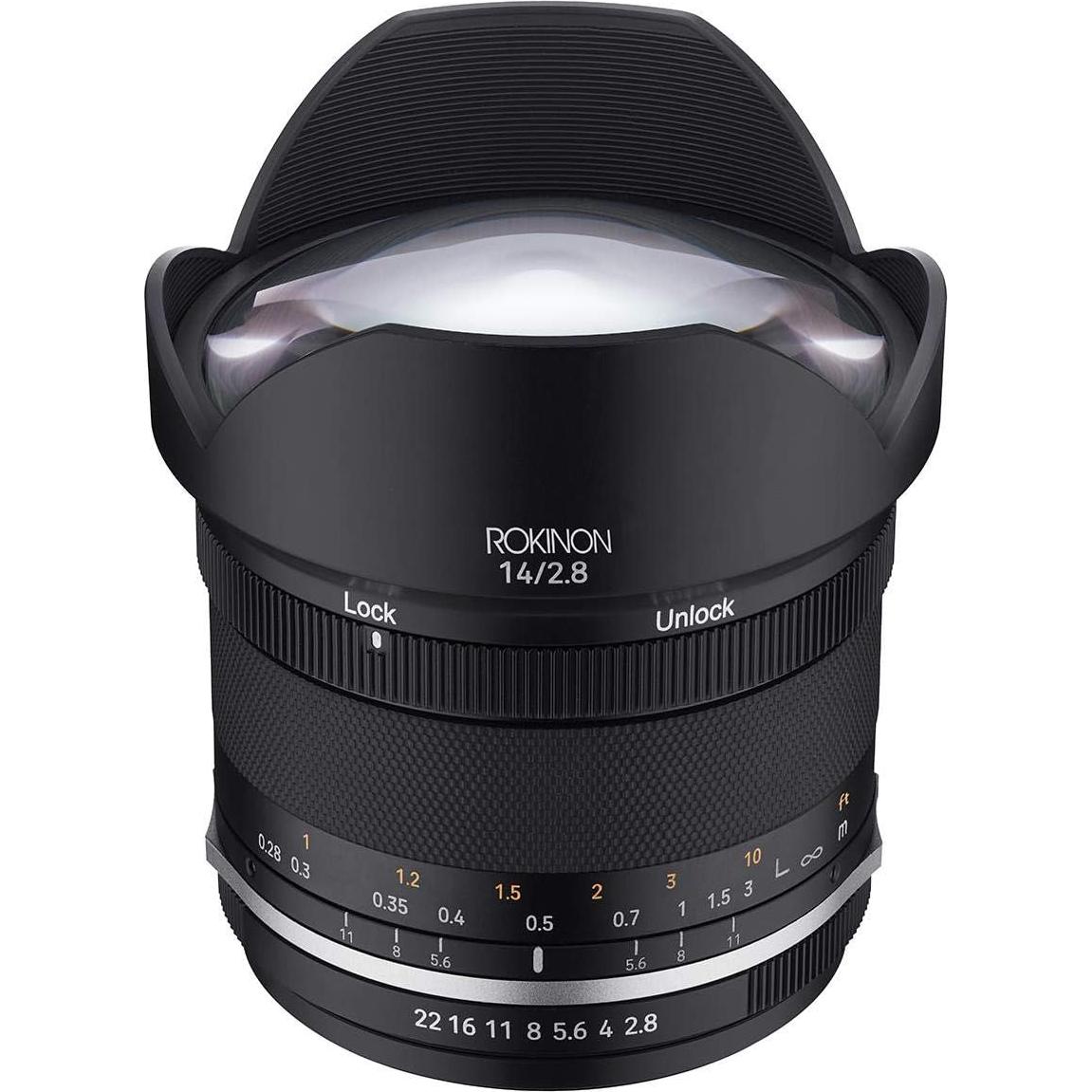 Lente Rokinon 14mm f/2.8 Serie II para Canon EF-M