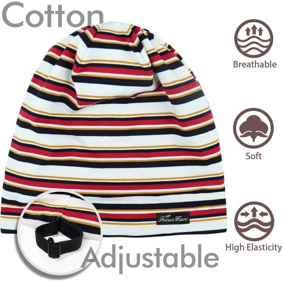 Gorro de Sueño Ajustable Satén Multicolor para Dreadlocks