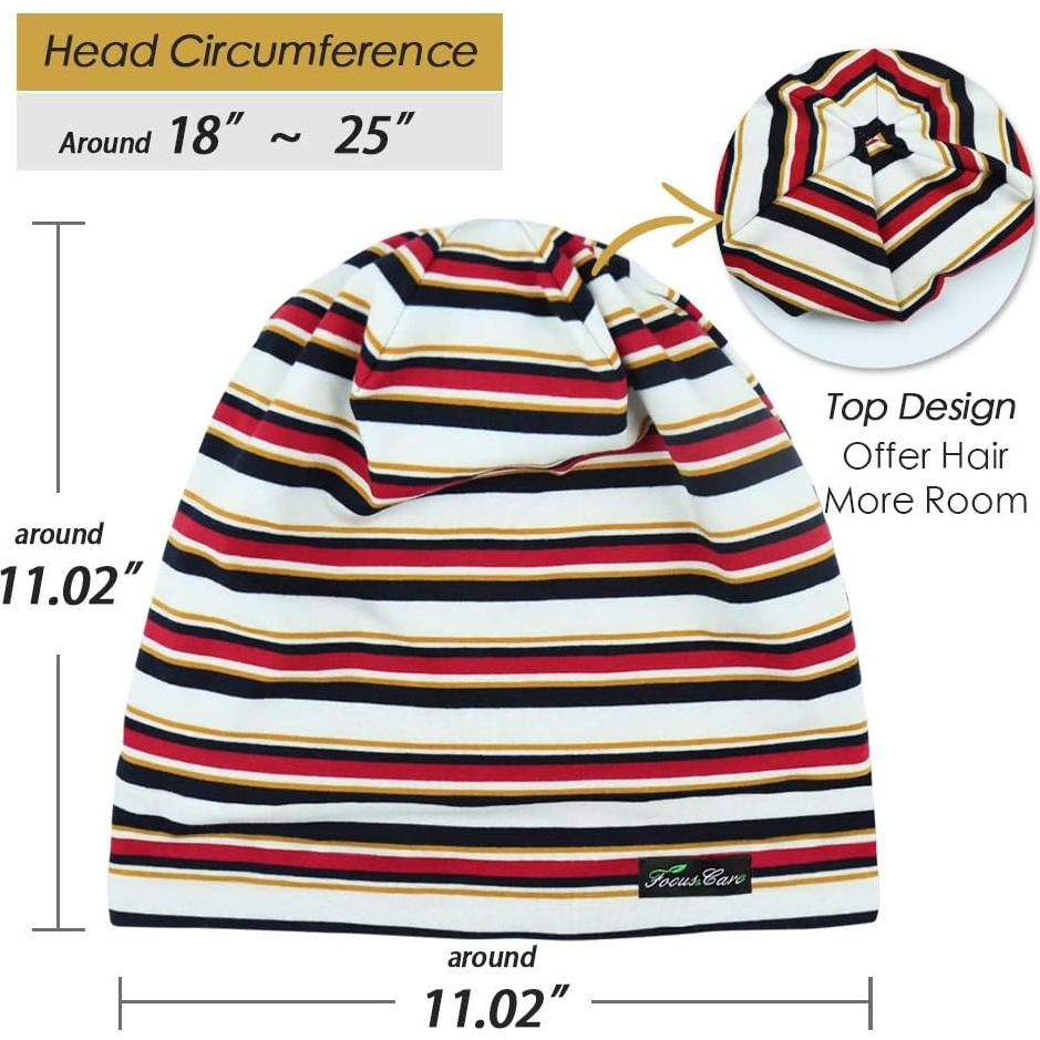 Gorro de Sueño Ajustable Satén Multicolor para Dreadlocks