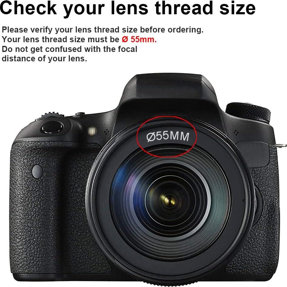 Lente Gran Angular 55MM Tectra 0.43X HD para Nikon y Sony