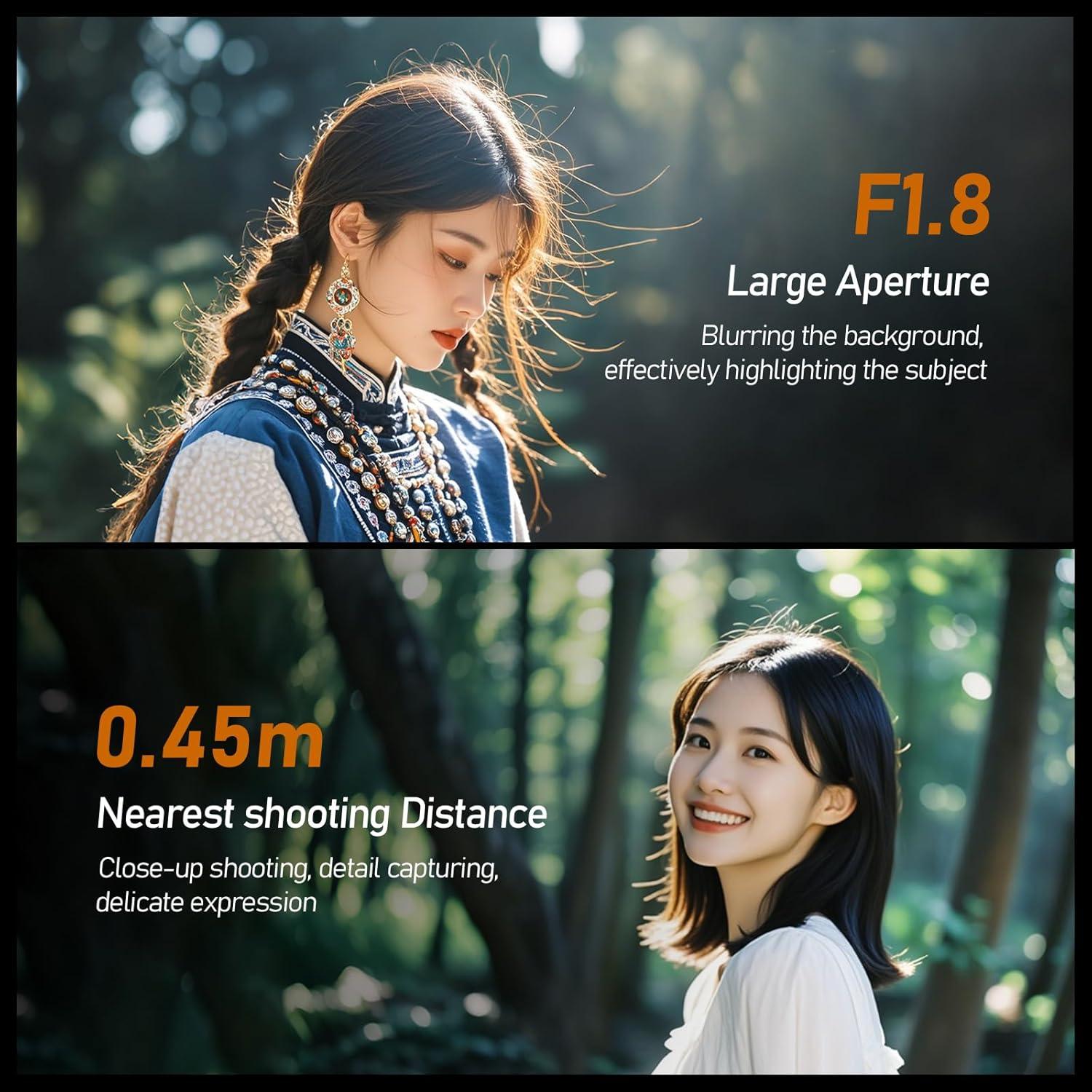 Lente YONGNUO 50mm F1.8 para cámaras Sony E - Bokeh impresionante