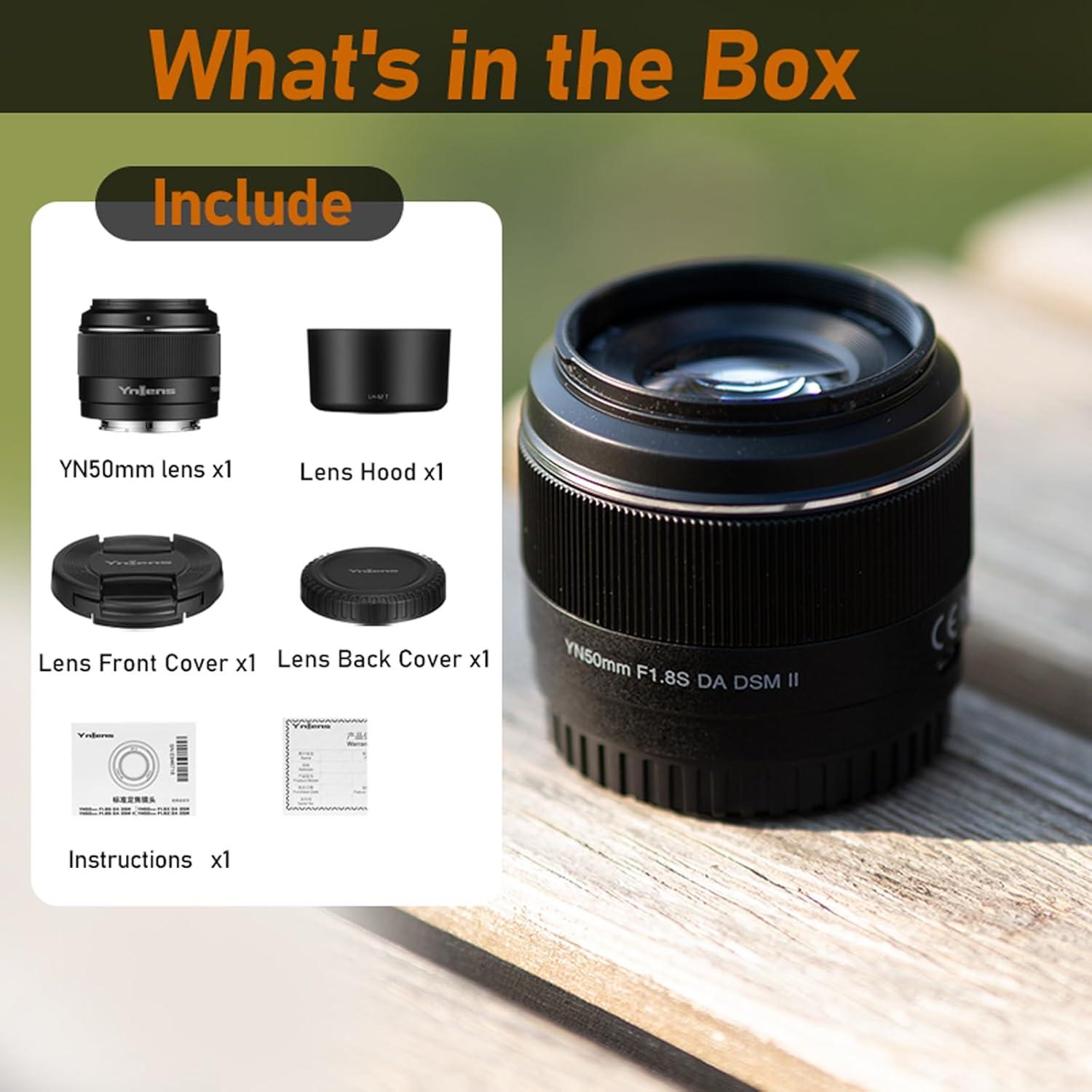 Lente YONGNUO 50mm F1.8 para cámaras Sony E - Bokeh impresionante