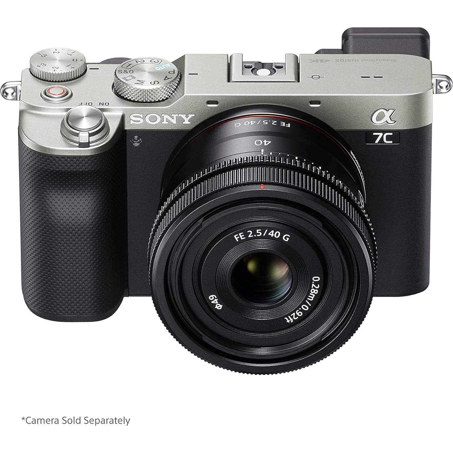 Lente Sony FE 40mm F2.5 G Ultra-Compacto para Cámaras