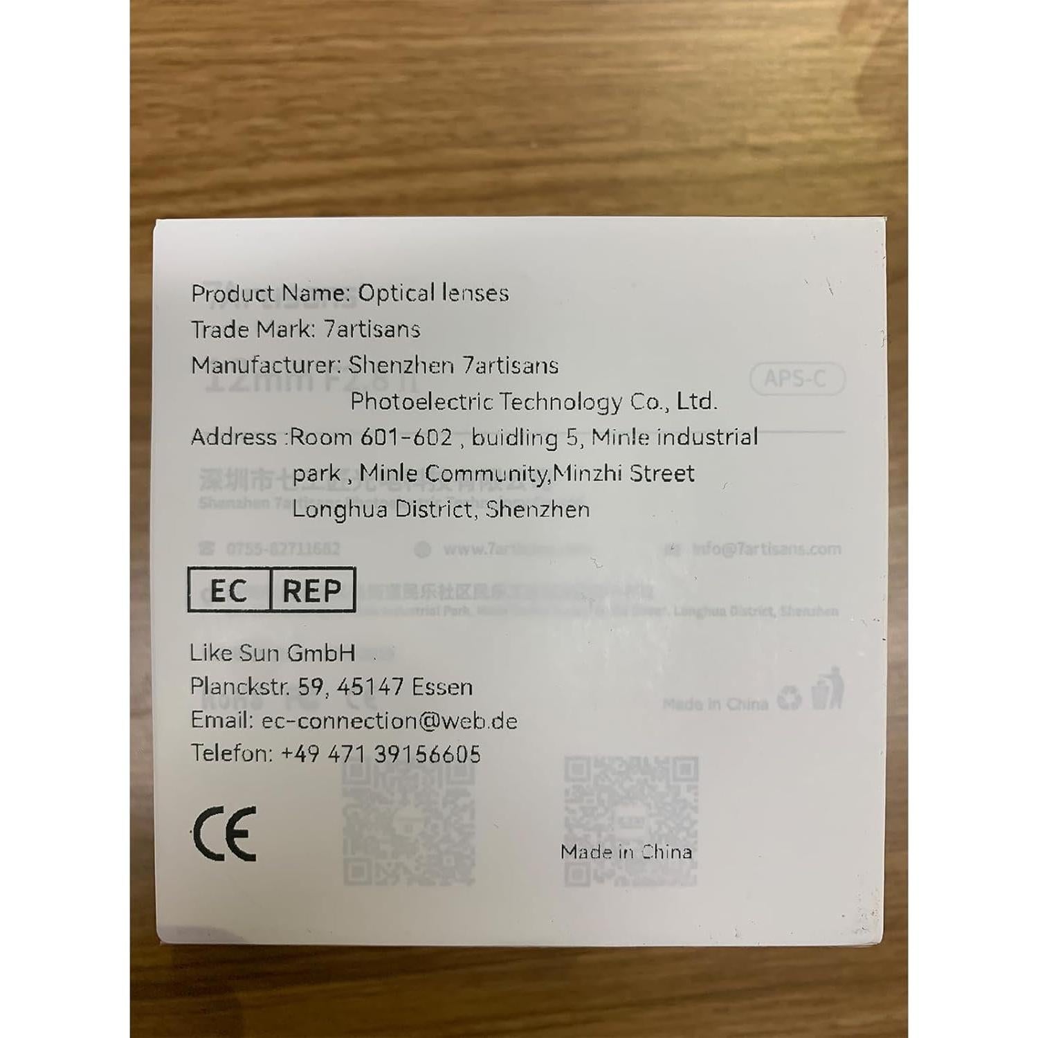 Lente Gran Angular 7Artisans 12mm F2.8 MFT para Olympus/Panasonic