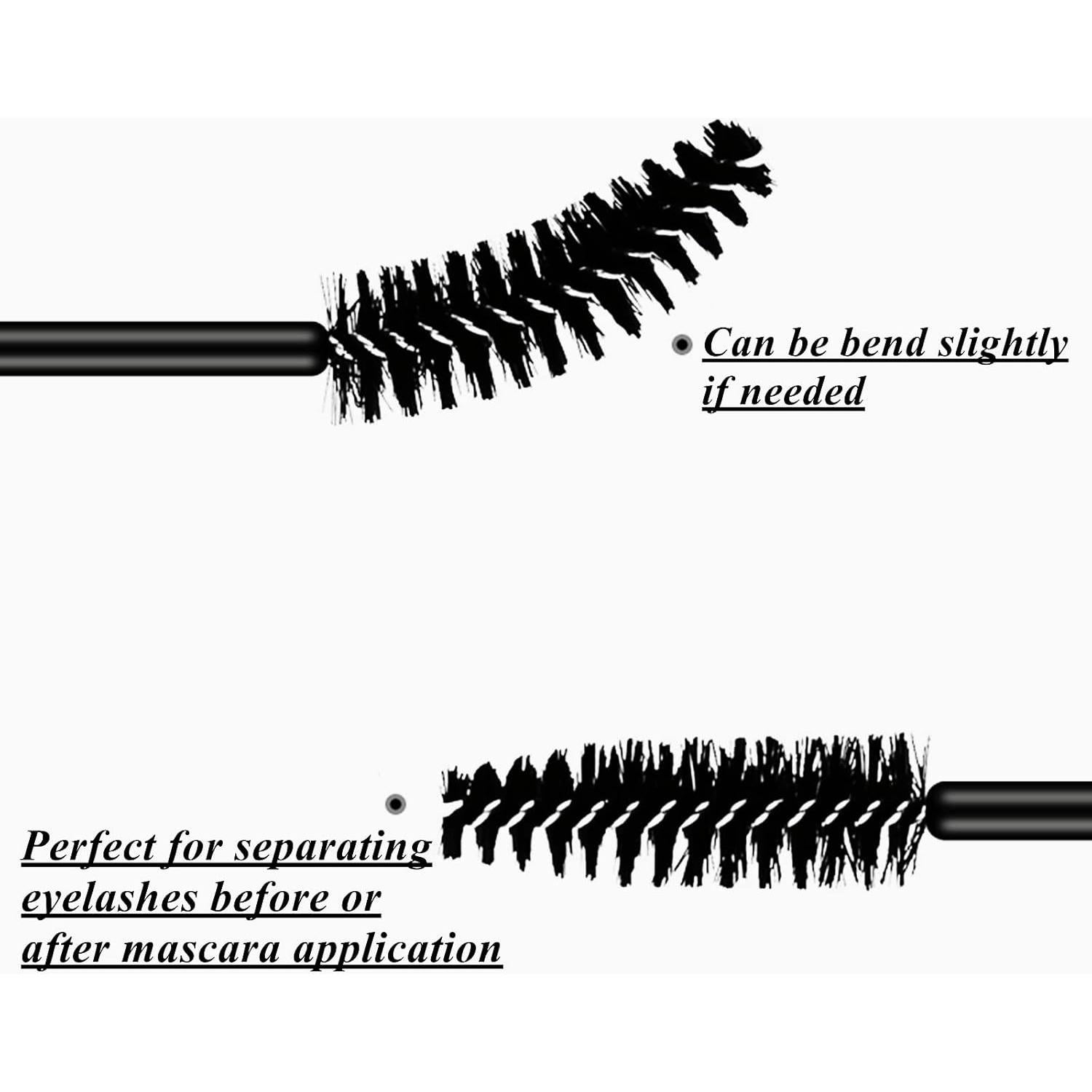 Cepillos Desechables para Pestañas BTYMS 100 Pcs 10 cm