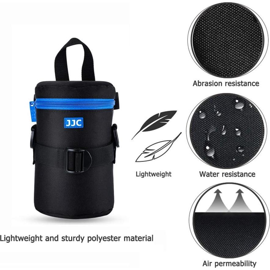 Funda para Lente JJC DLP-3II, Poliester, 80x155mm, Resistente