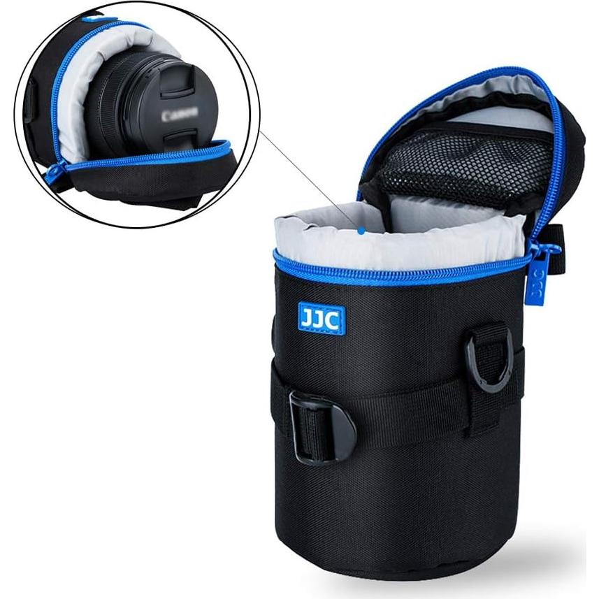 Funda para Lente JJC DLP-3II, Poliester, 80x155mm, Resistente