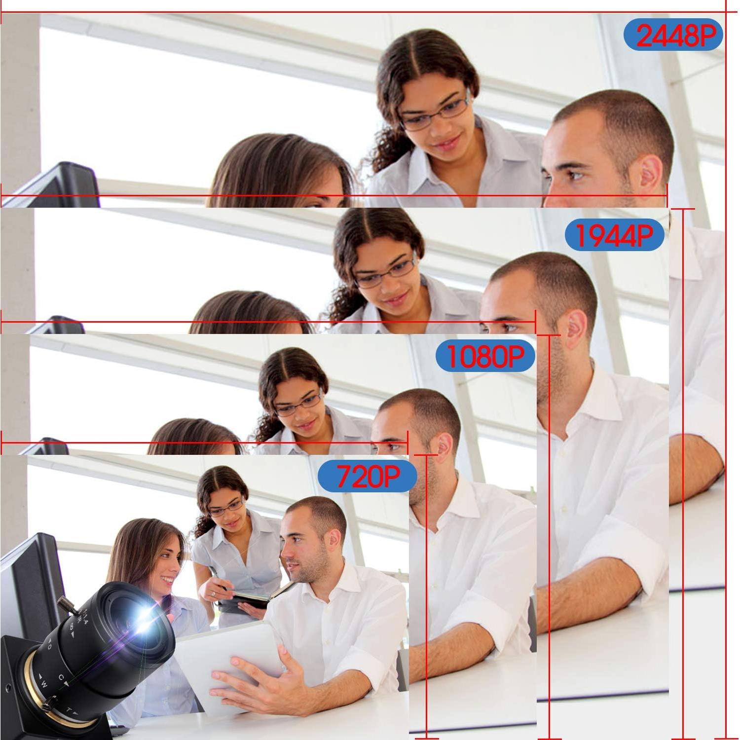 Cámara Web USB SVPRO 1080P HD Lente Zoom 2.8-12mm