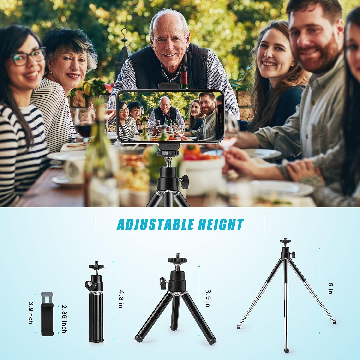 Mini Trípode Metálico TIGAYAN para Webcam y Teléfono 4-9"