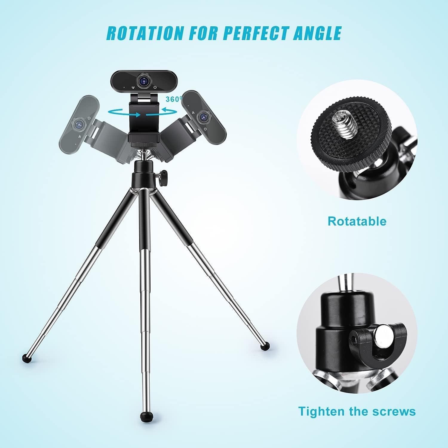 Mini Trípode Metálico TIGAYAN para Webcam y Teléfono 4-9"
