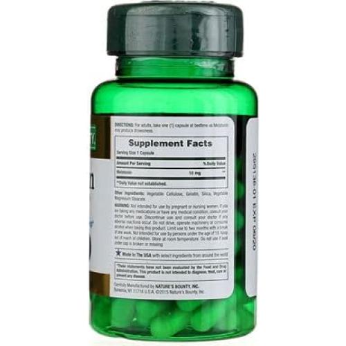 Cápsulas de Melatonina Nature's Bounty 10mg 120 unidades
