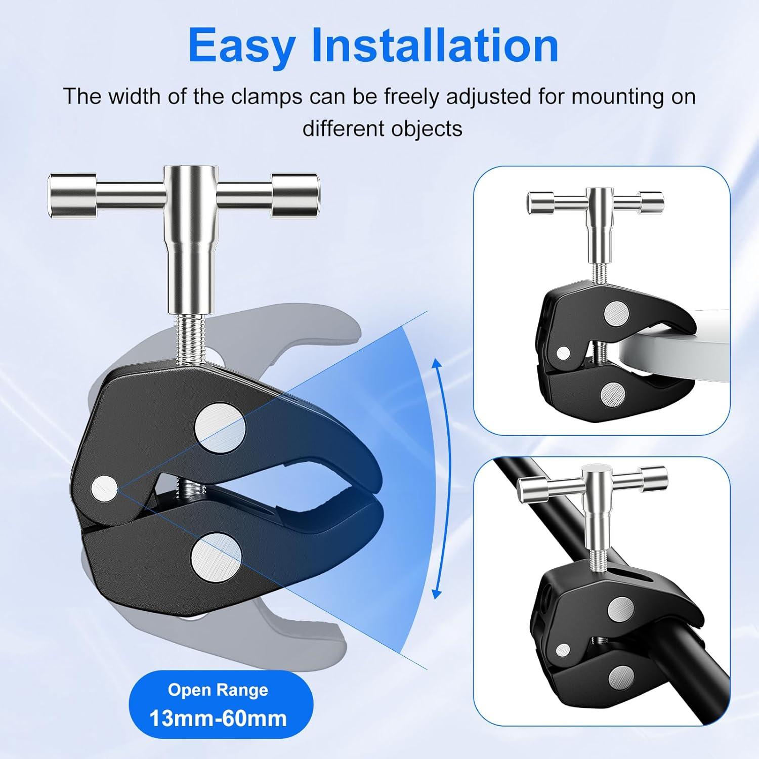 Soporte de Cámara EMART con Brazo Mágico 18cm y Super Clamp
