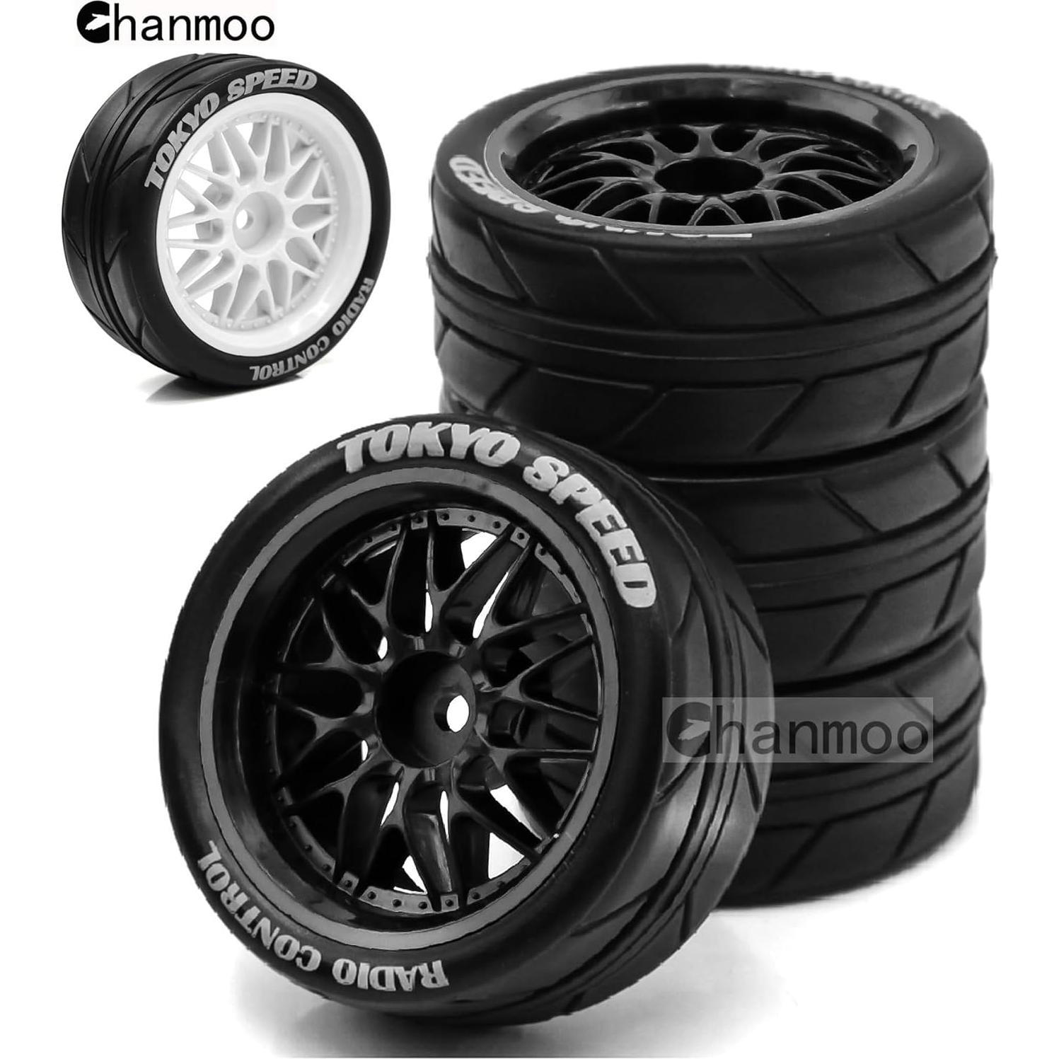 Neumáticos RC On Road 1/10 Chanmoo 65mm 4 Piezas Drift