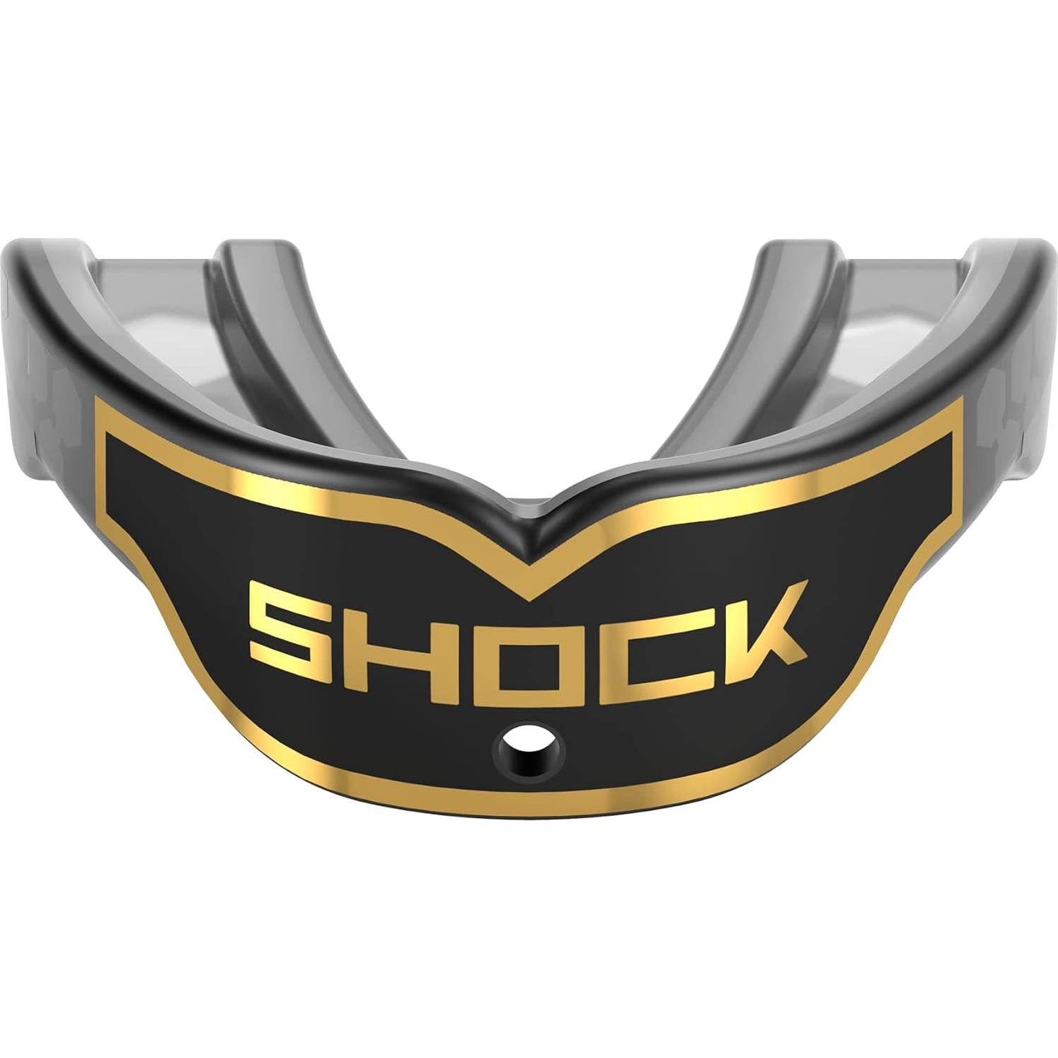 Protector Bucal Deportivo Shock Doctor Gel Max Power Negro/Oro