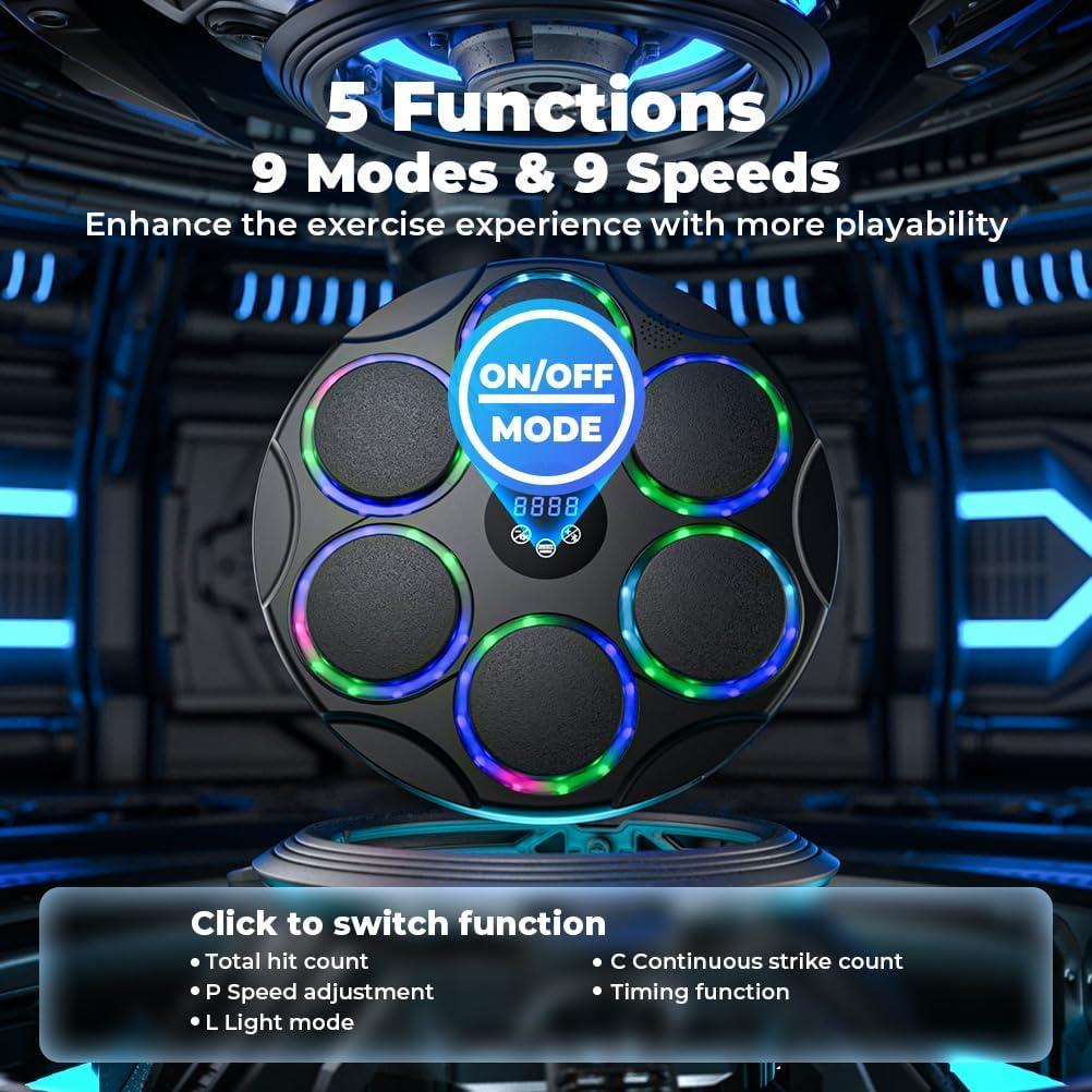 Máquina de Boxeo Musical VOSFEEL PW-030 Ajustable con Guantes