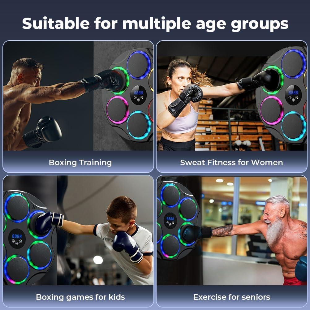 Máquina de Boxeo Musical VOSFEEL PW-030 Ajustable con Guantes