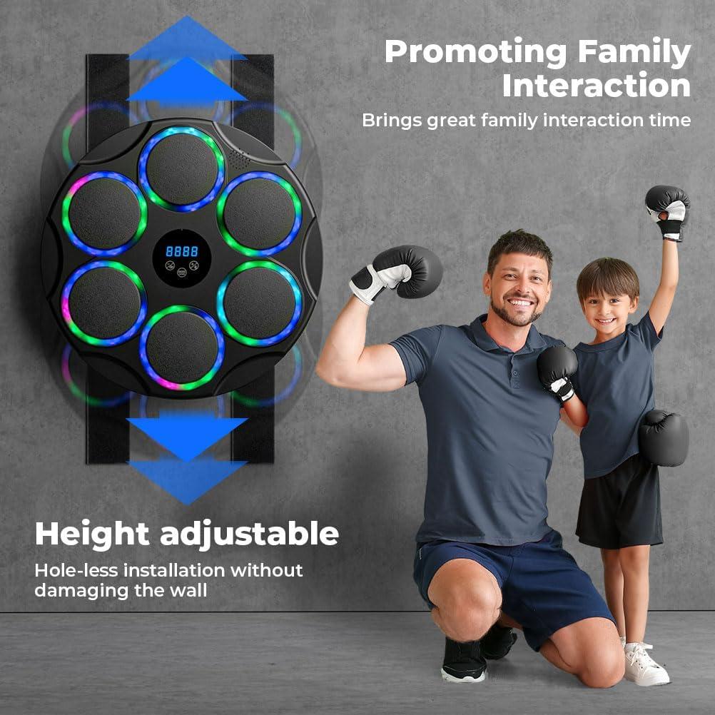 Máquina de Boxeo Musical VOSFEEL PW-030 Ajustable con Guantes