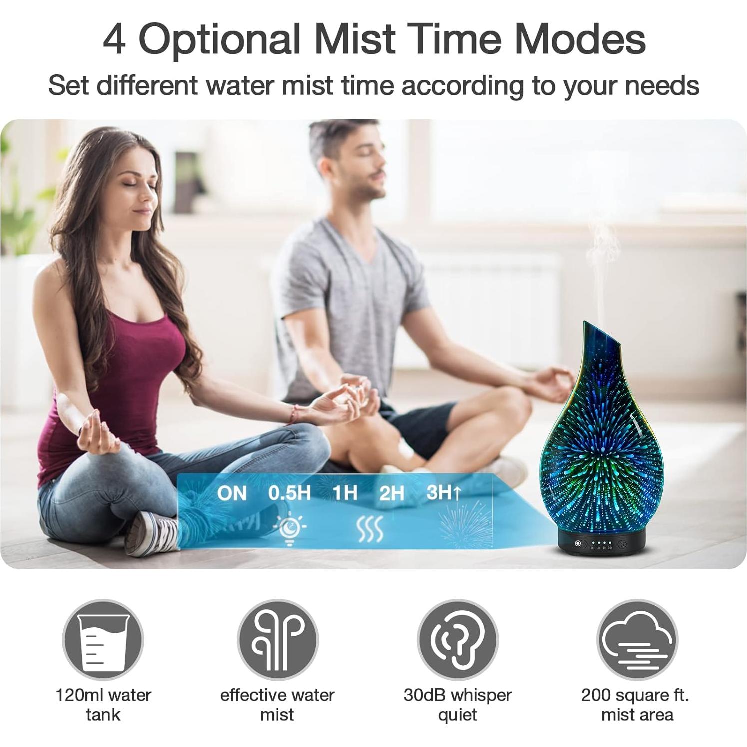 Difusor de Aceite Esencial EQUSUPRO 120ml Ultrasónico Plata