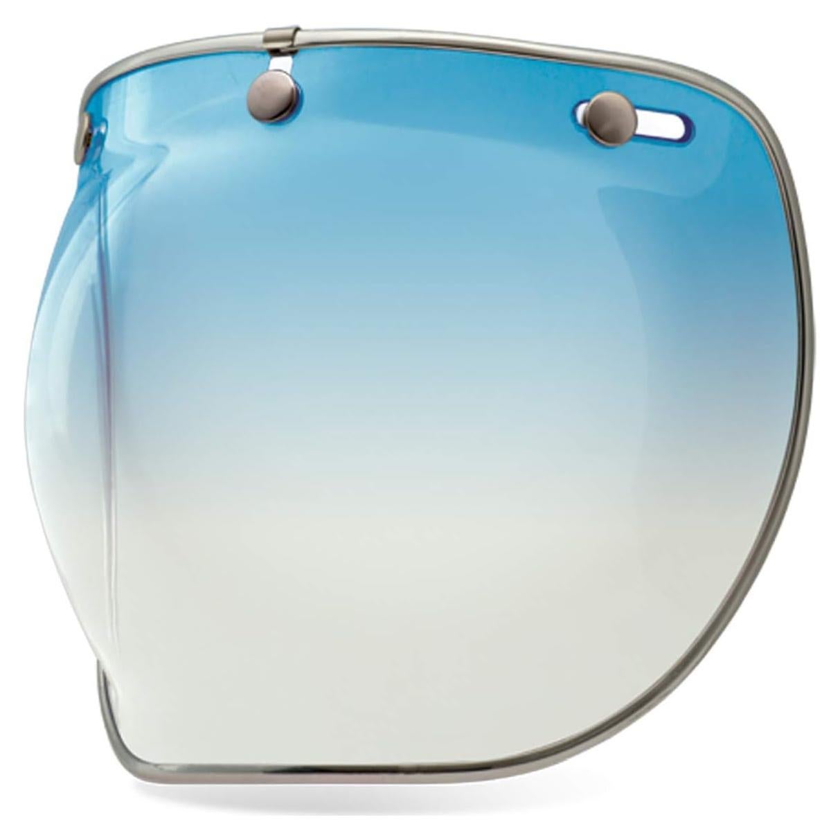 Escudo Bell DLX Bubble 3 Botones Degradado Azul Hielo