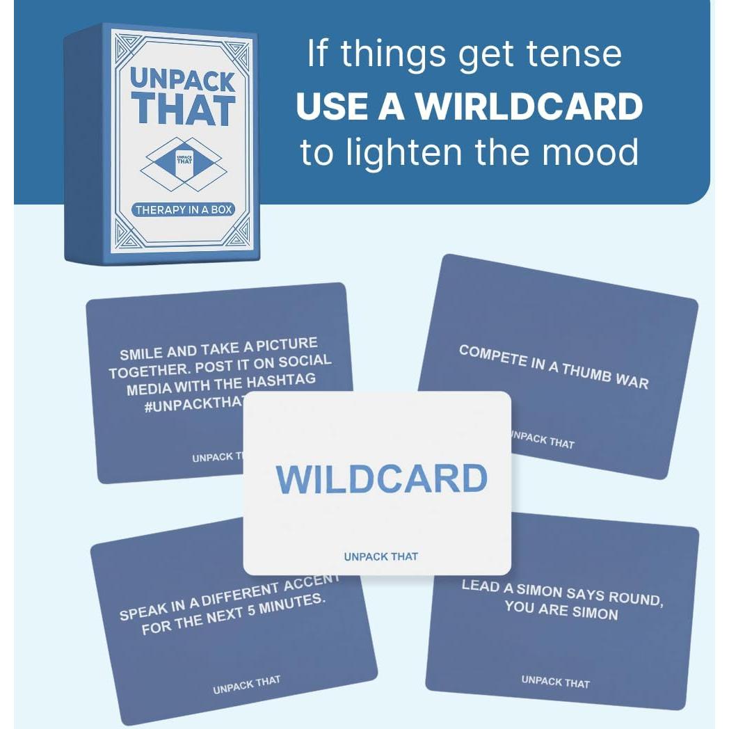 Juego de Cartas de Conversación Unpack That - 125 Preguntas