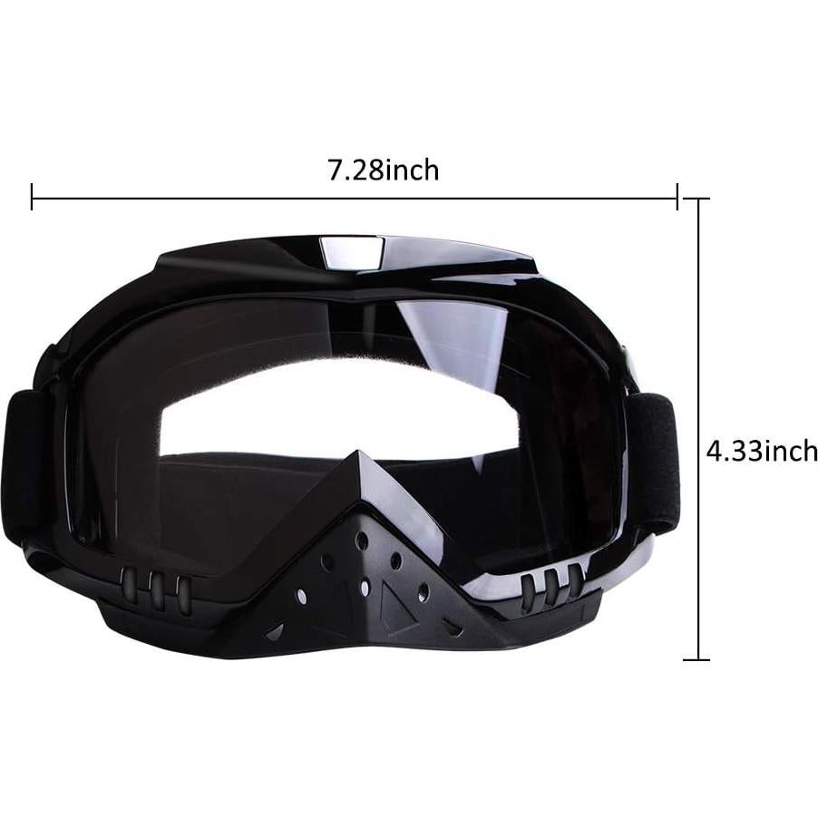 Gafas de motocross Dmeixs con lente clara y ajuste cómodo