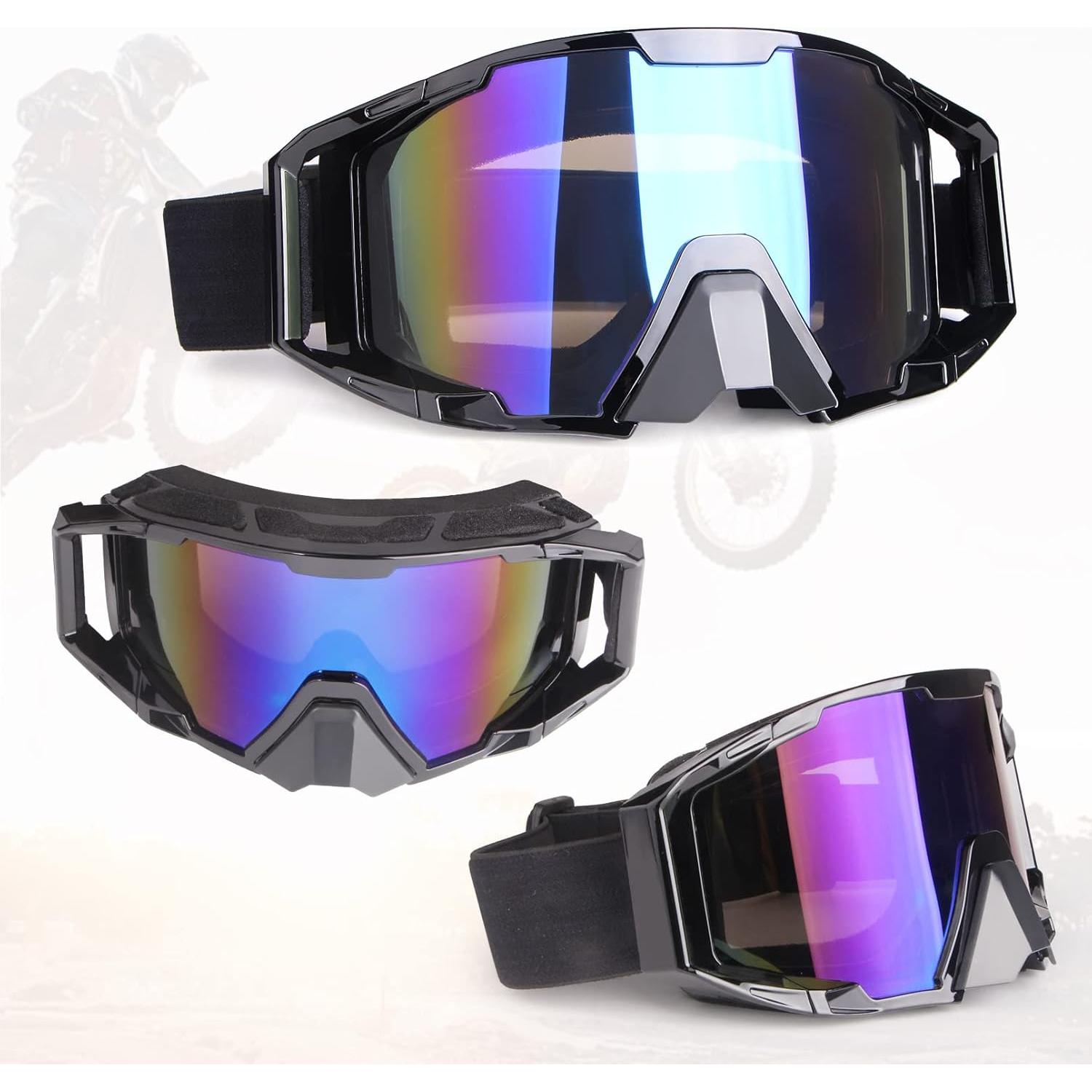 Gafas de Motocicleta Dmeixs UV A prueba de Roturas Marco Negro